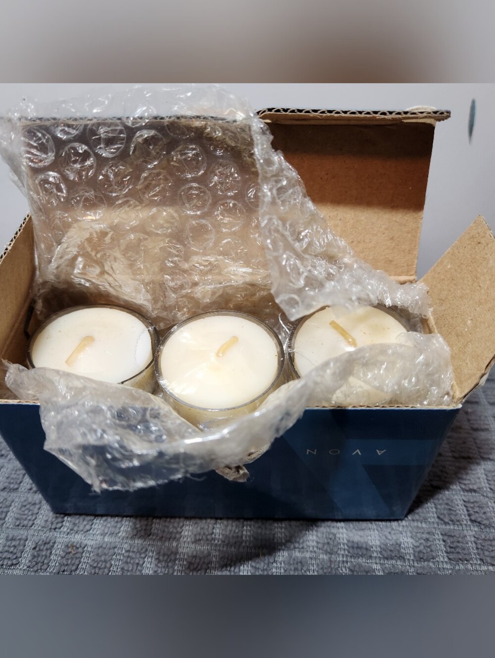 Vintage The Avon Home Fragrance Collection Orange Blossom Set of Nine Tealights